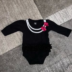 Long sleeve onesie with ruffles